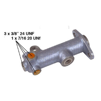 Hoofdremcilinder 19 mm  (uitv. t.b.v. hydraulische remlichtschakelaar)