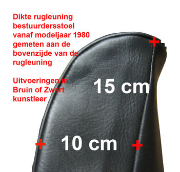 Bekleding  BRUIN  voorstoelen F4 / F6 vanaf modeljaar 80 -&gt;