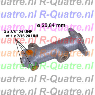 Hoofdremcilinder 20,6 mm