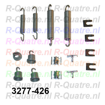 Montageset Remvoeringen  228mm syst. met stelnokken