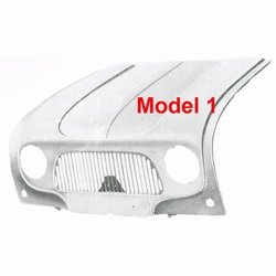 Motorkap 1e model (harpgrille)