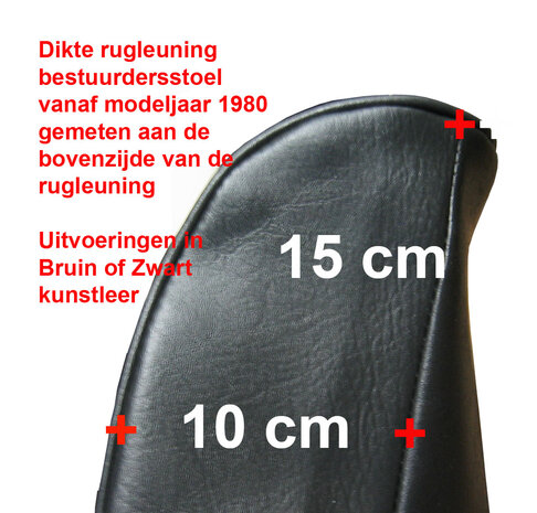 Bekleding  BRUIN  voorstoelen F4 / F6 vanaf modeljaar 80 ->