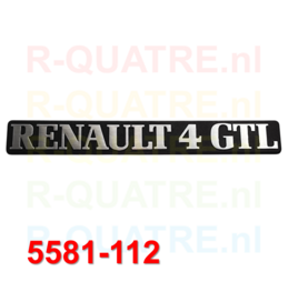 Typeplaatje RENAULT 4 GTL