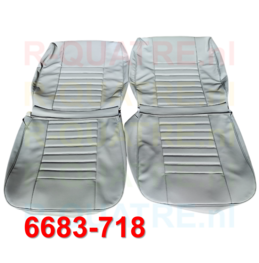 Set bekleding t.b.v. 2 voorstoelen  Grijs Skai