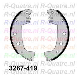 Remvoering (4x) 228mm  LV+RV (syst. met Stelnokken)
