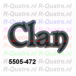 Sticker tekst  " Clan  " (1x)