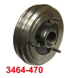 Remtrommel / wielnaaf achter 180mm (model "E")